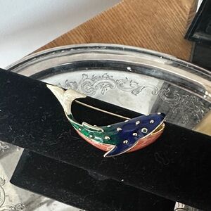 Colorful Whale Brooch